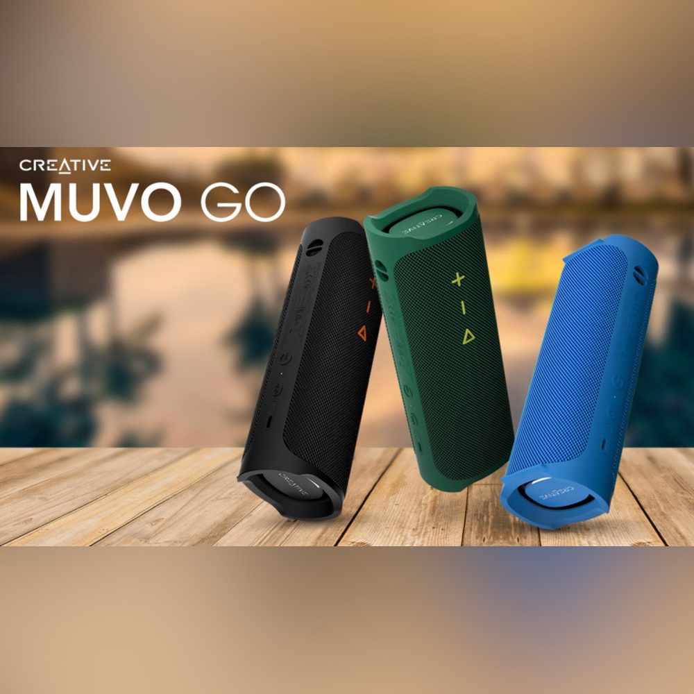 NEW MUVO Go Portable Wireless Bluetooth Speaker IPX7 Bass 18hr Batt Green Sealed
